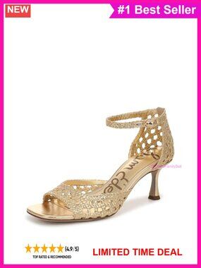 Faux Raffia Kitten Heel Ankle Strap Slide Sandals Open Toe Dressy